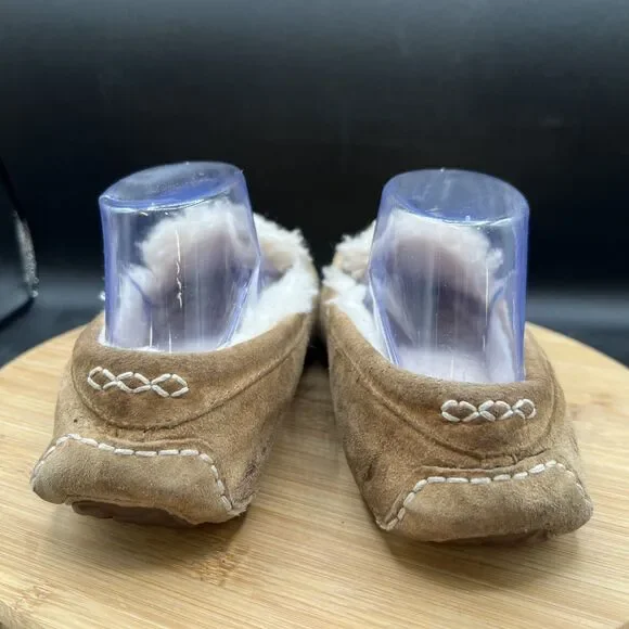 UGG Australia Women's Size 7 Ansley Tan Slippers 3312 Sherpa Lined Shoes - Picture 4 of 9